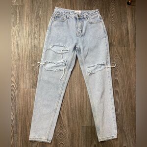 Dance & Marvel Light Blue Distressed Boyfriend Jeans